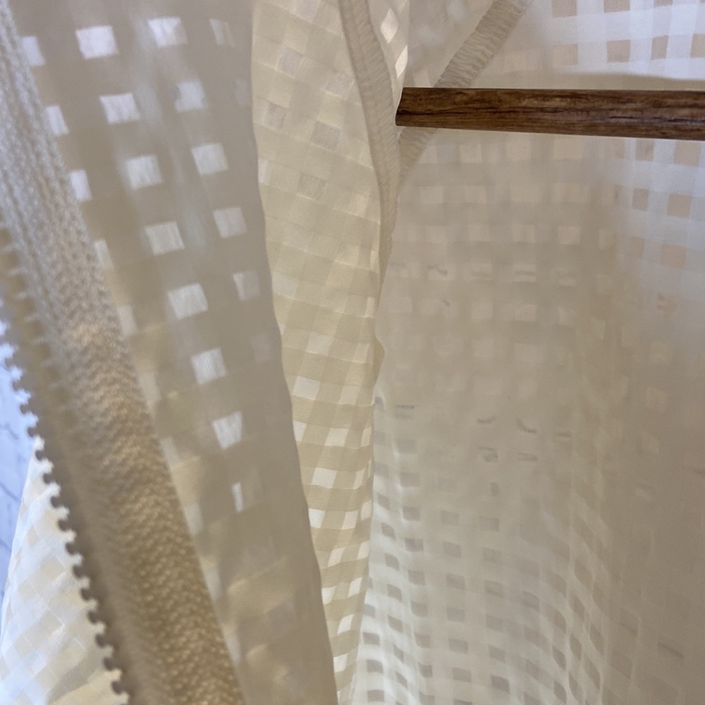 Fabletics Off White Sheer Zip Jacket - image 8